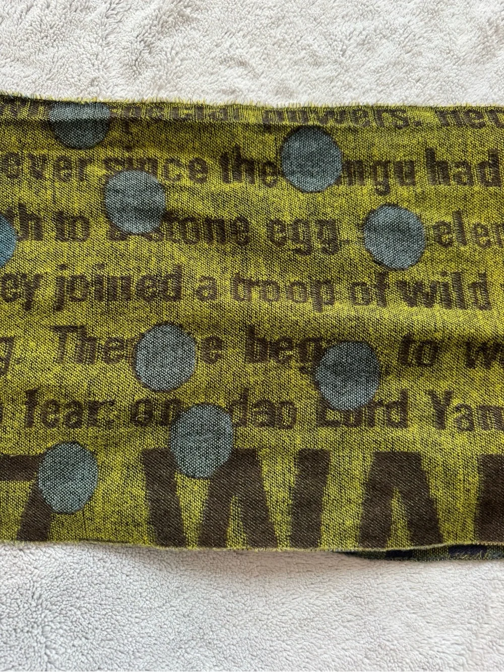 Walter Van Beirendonck Monkey King Journey To The West Woven Scarf Rare 66”